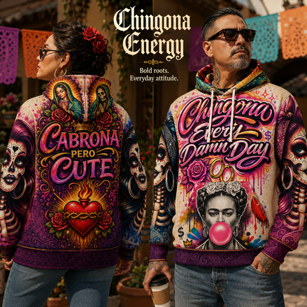 Chingona Sagrada – Every Damn Day Art Hoodie