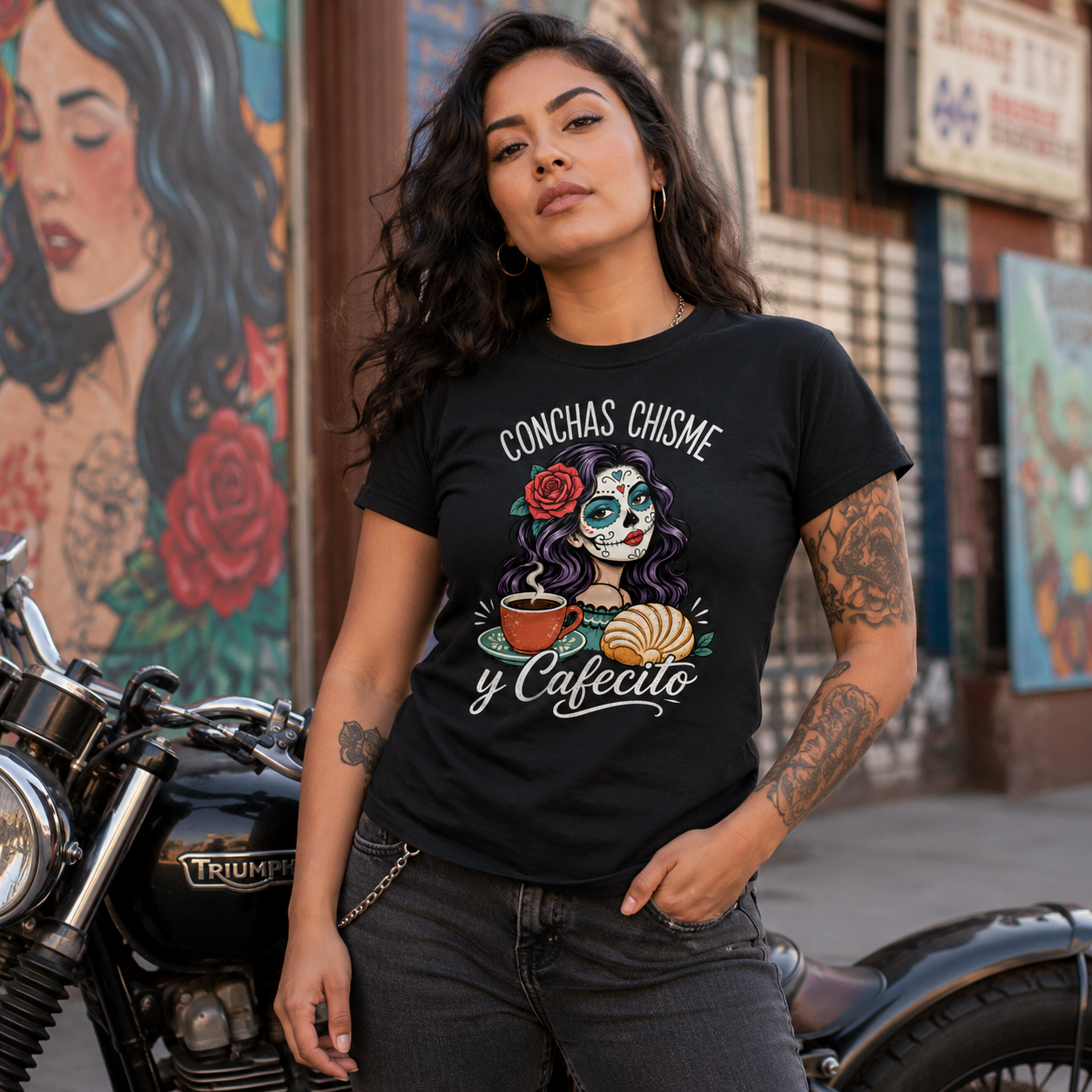 Concha, Chisme Y Cafecito T Shirt