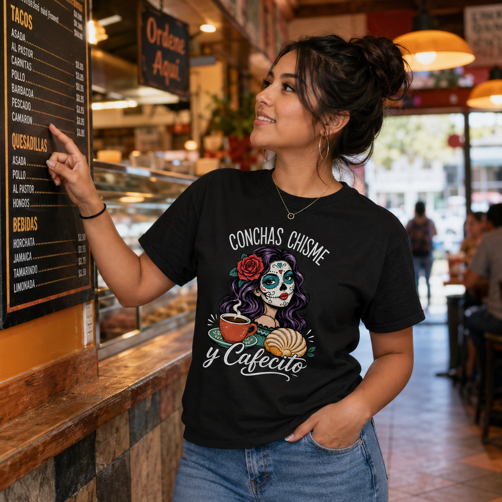 Concha, Chisme Y Cafecito T Shirt