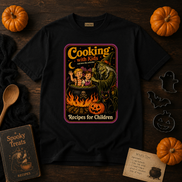 Cooking With Kids – Vintage Witch Recipe T Shirt
