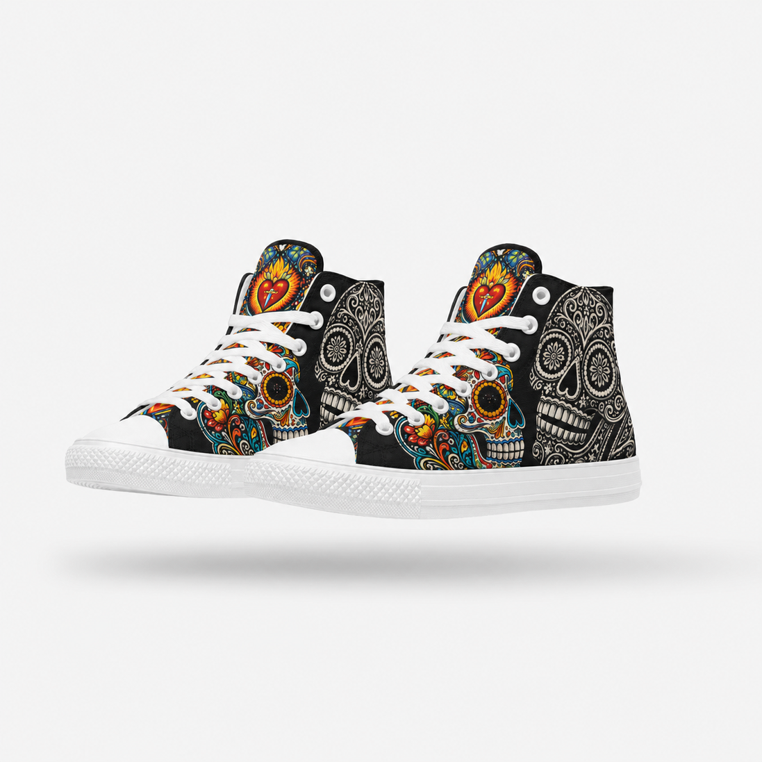 Corazón de Calavera High Tops