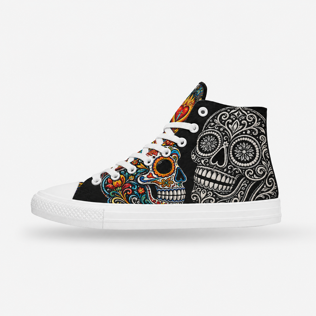 Corazón de Calavera High Tops