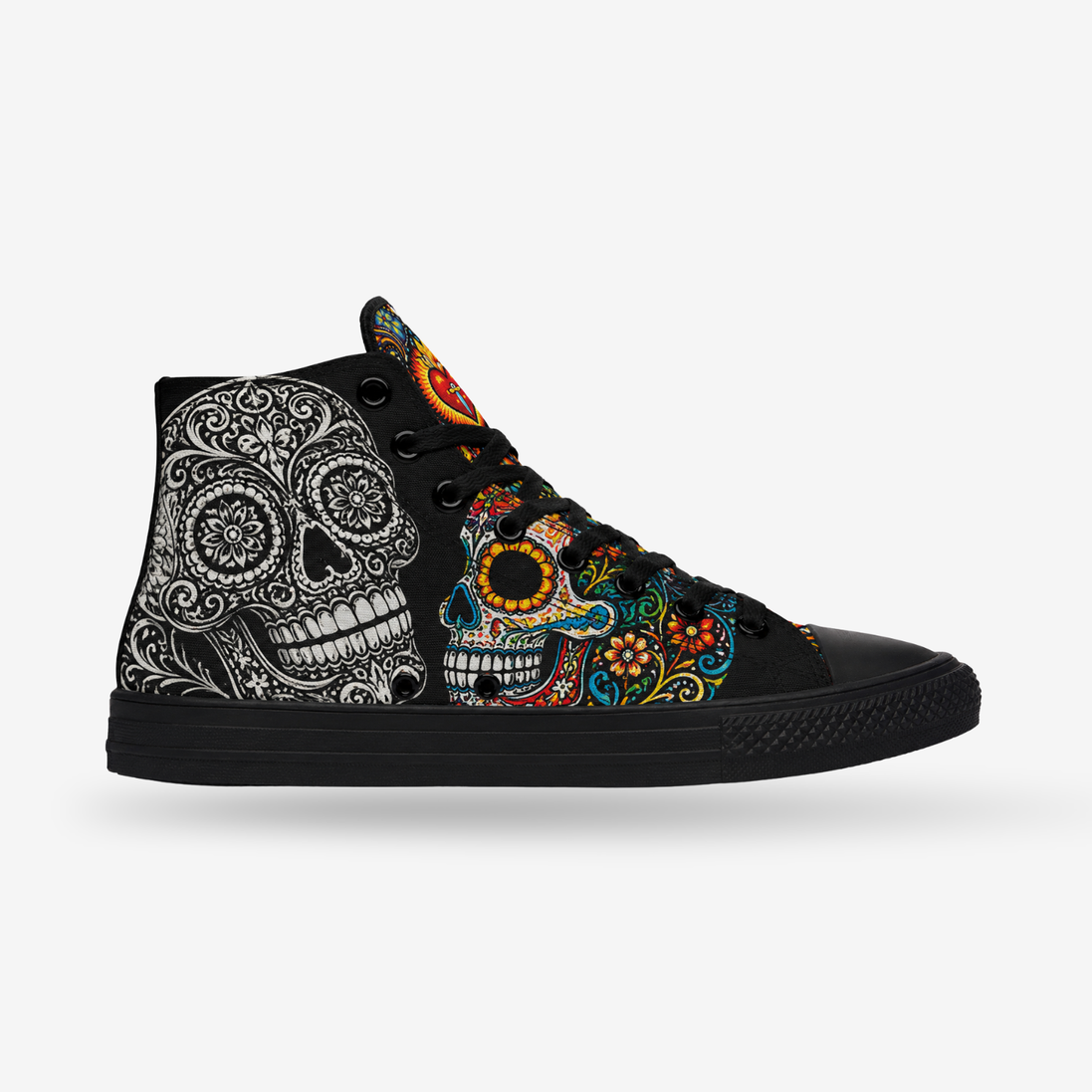 Corazón de Calavera High Tops