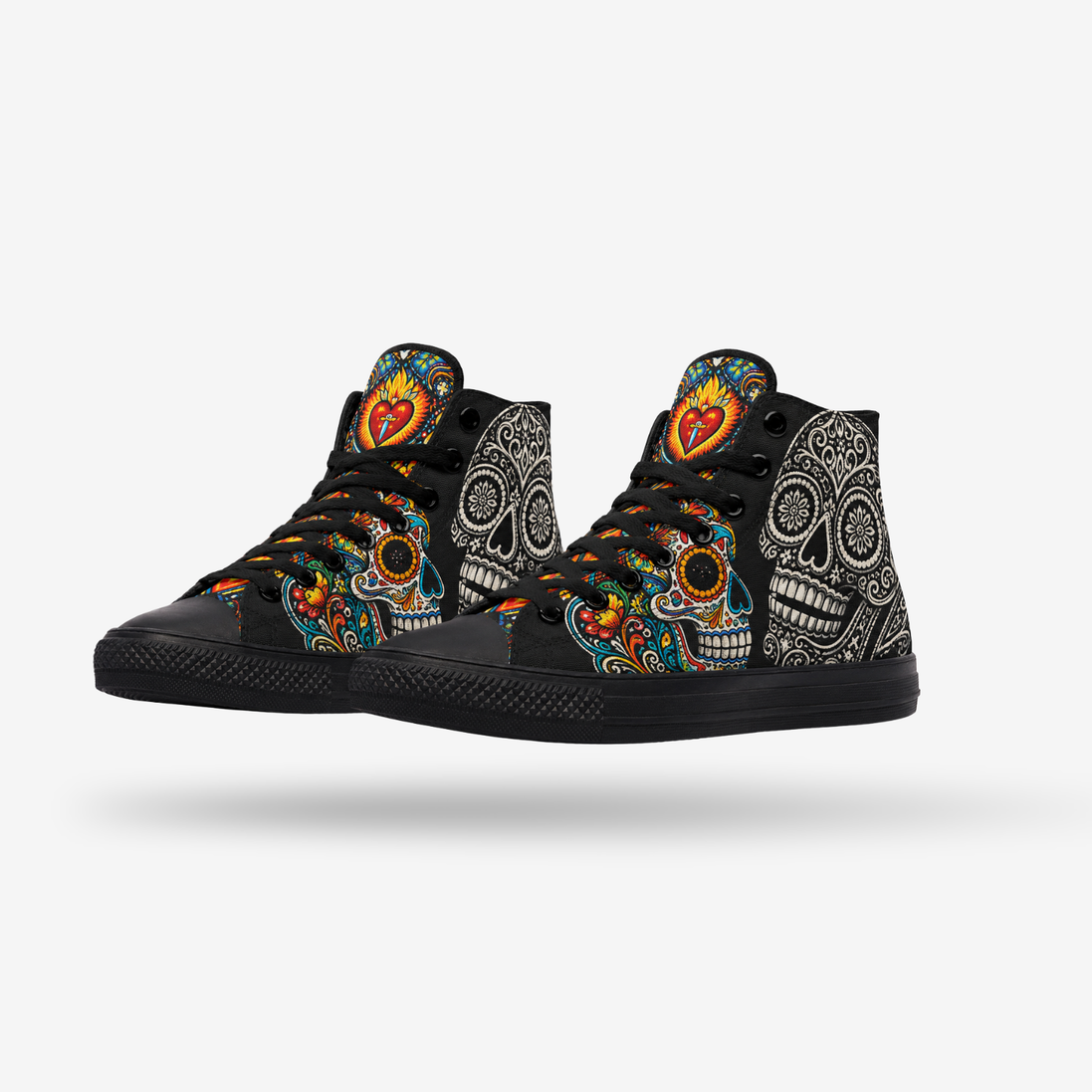Corazón de Calavera High Tops
