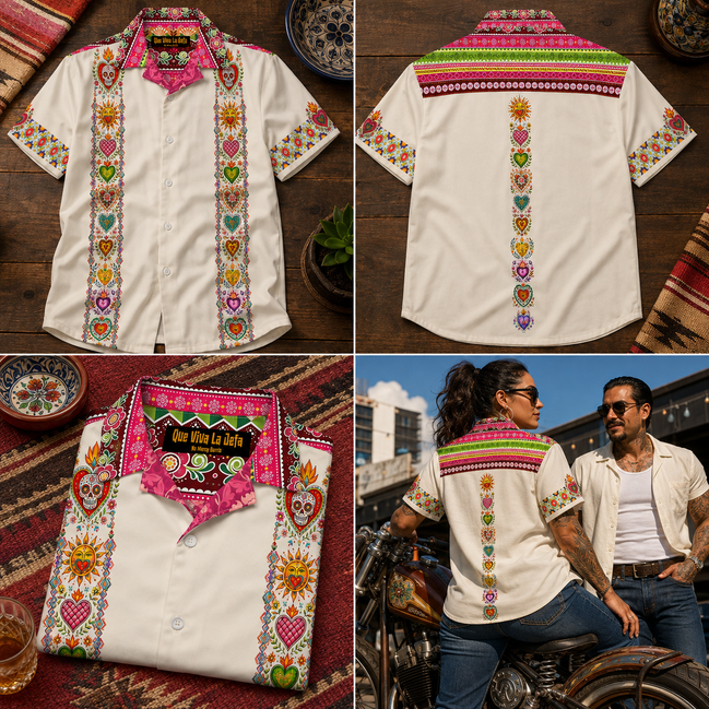 Corazones de Milagro Guayabera
