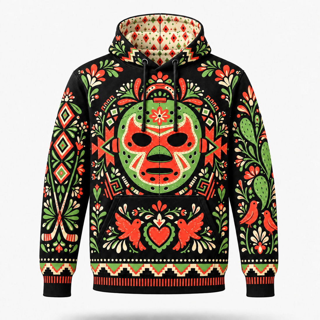 Corona de Hielo – Folk Hockey Spirit Hoodie