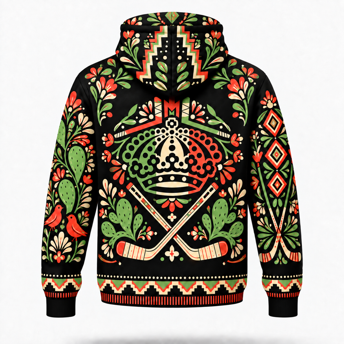 Corona de Hielo – Folk Hockey Spirit Hoodie