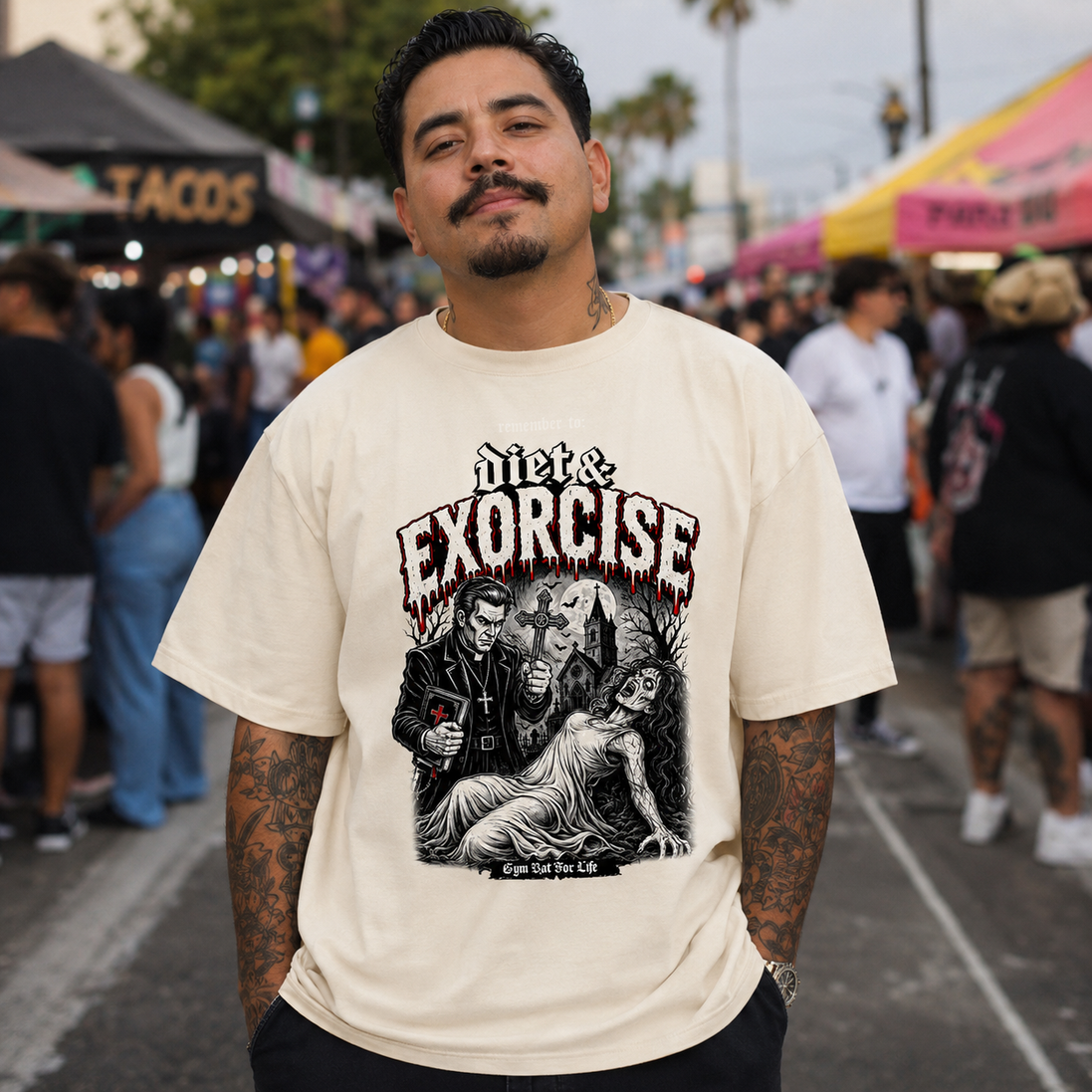 Diet & Exorcise Gym Bat T Shirt