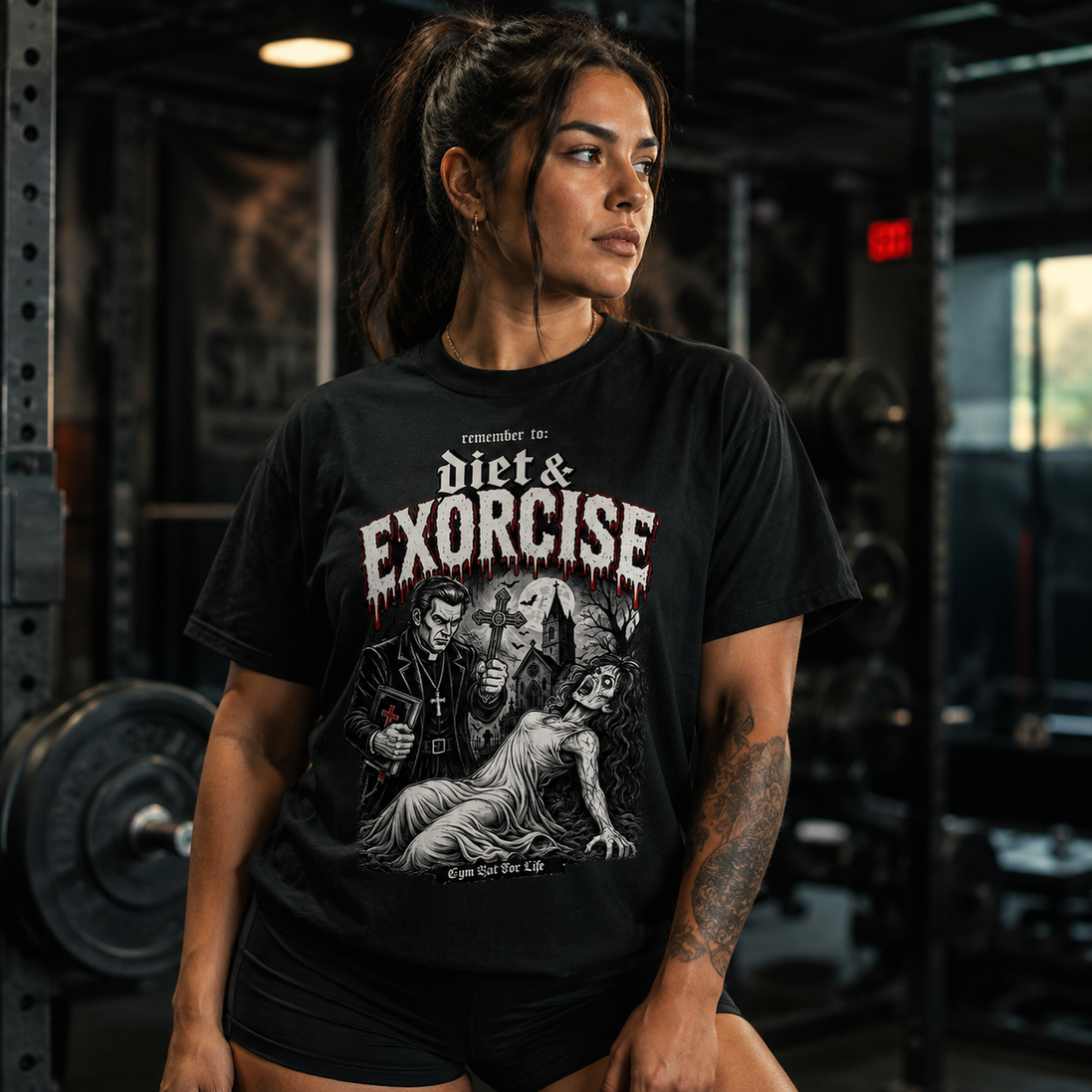 Diet & Exorcise Gym Bat T Shirt
