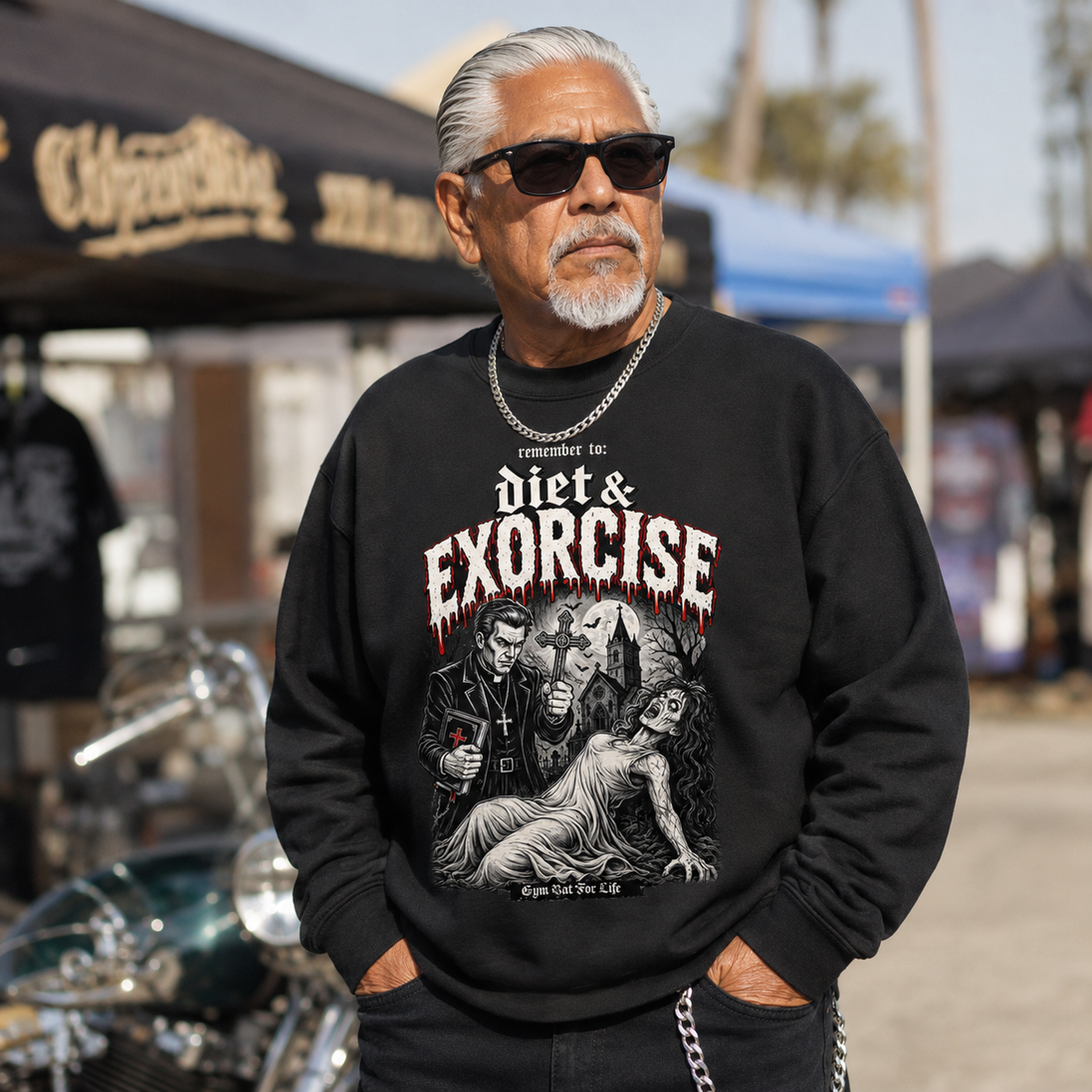 Diet & Exorcise Gym Bat Sweater