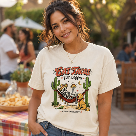 Eat Tacos Pet Doggos El Bandito T Shirt