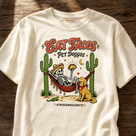 Eat Tacos Pet Doggos El Bandito T Shirt