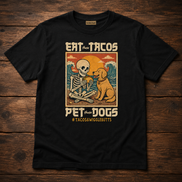 Eat Tacos Pet Dogs Kawaii T Shirt
