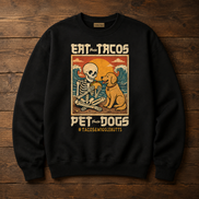 Eat Tacos Pet Dogs Kawaii Sweater