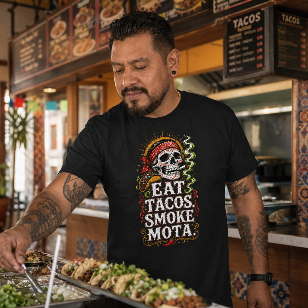 Eat Tacos Smoke Mota T Shirt