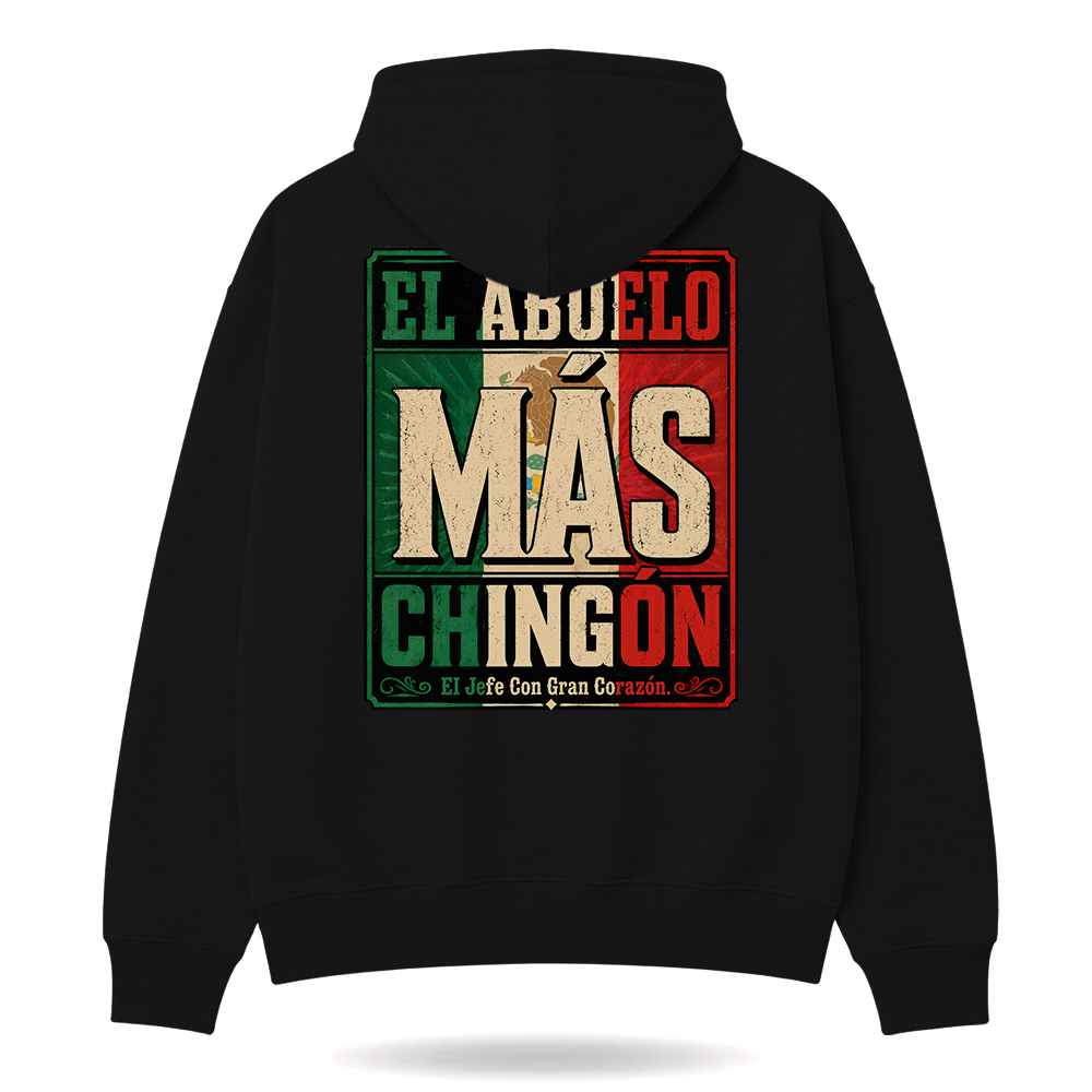 El Abuelo Mas Chingon Jefe Con Gran Corazon Hoodie