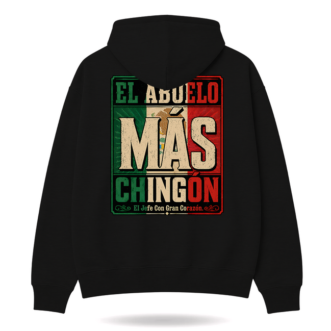 El Abuelo Mas Chingon Jefe Con Gran Corazon Hoodie