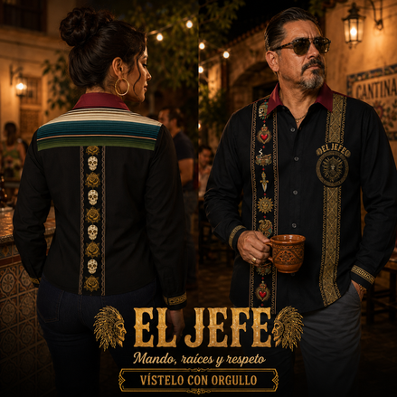 El Jefe Azteca Guayabera Long Sleeve