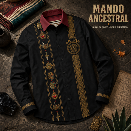 El Jefe Azteca Guayabera Long Sleeve