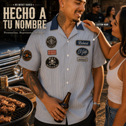 El Jefe Barrio Garage Guayabera Shirt ( Customized Name )