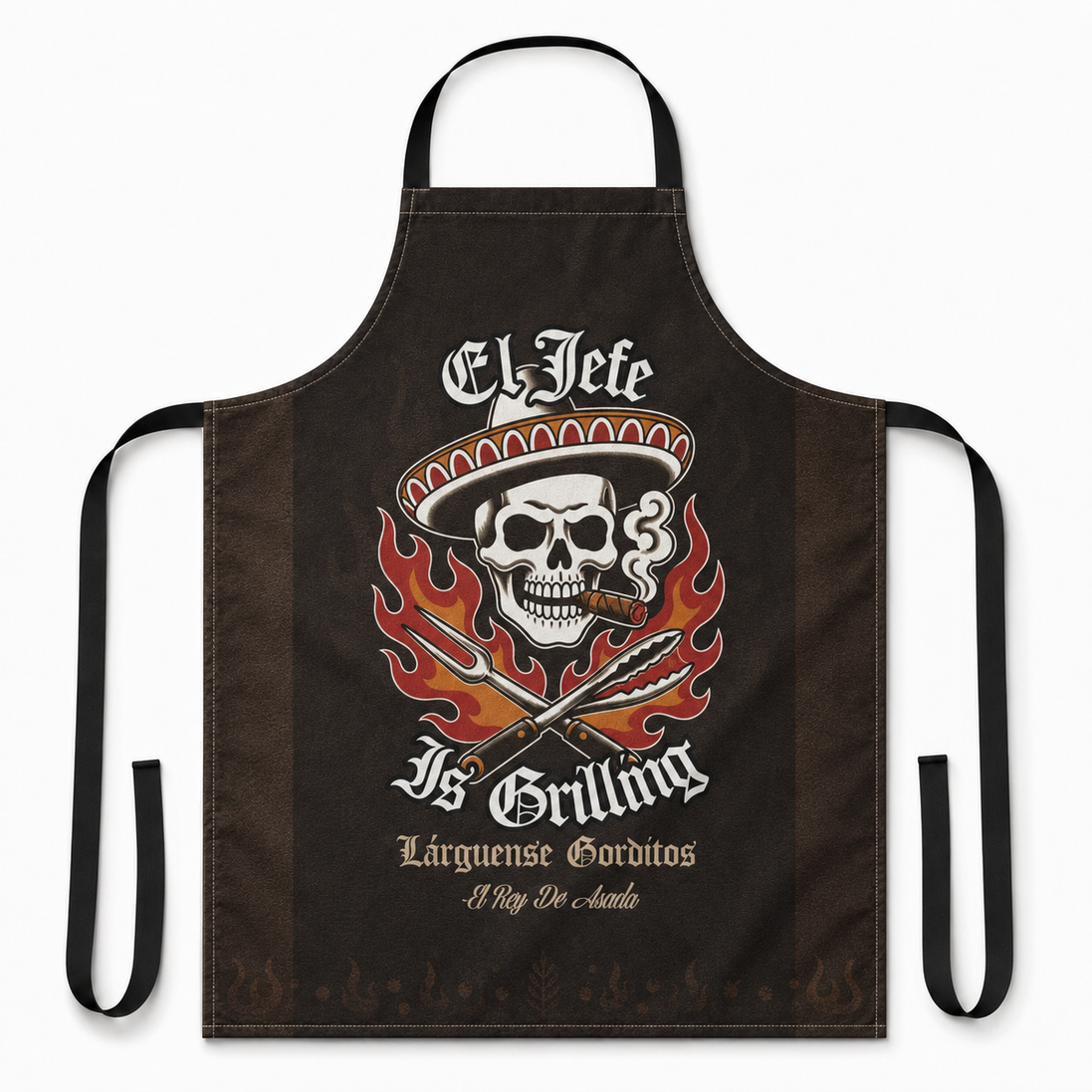 El Jefe De La Parrilla Apron