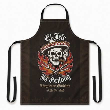 El Jefe De La Parrilla Apron