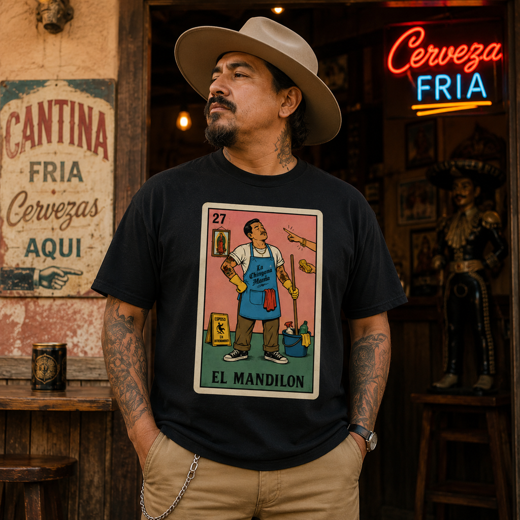El Mandilon Mexican Loteria T Shirt