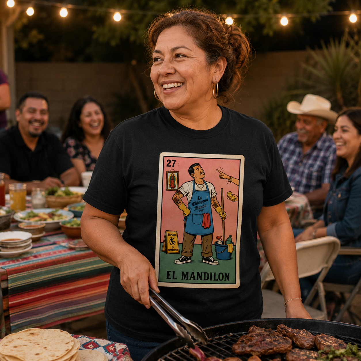 El Mandilon Mexican Loteria T Shirt
