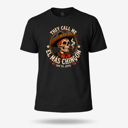El Más Chingón El Jefe Old School T Shirt
