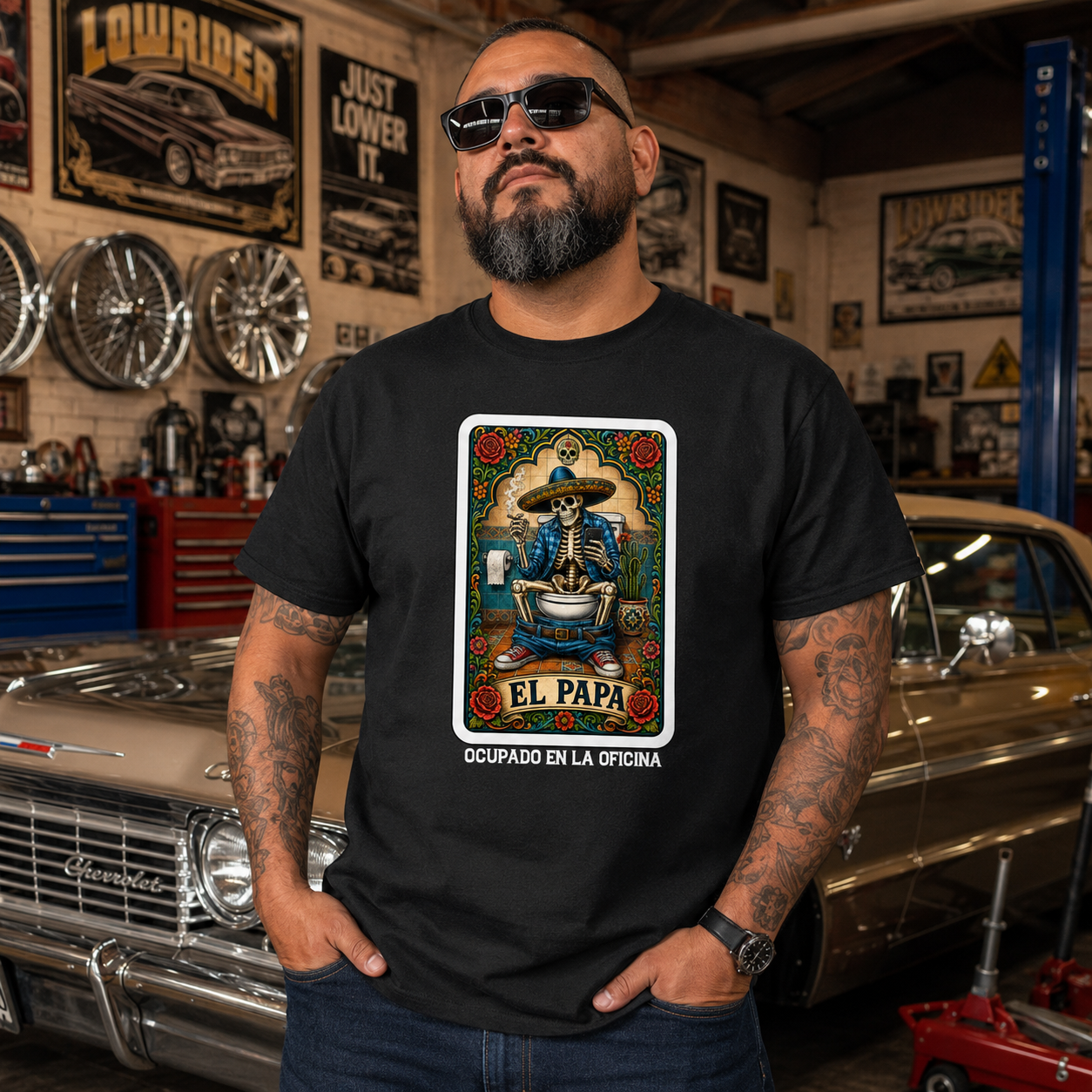 El Papa Ocupado En La Oficina Loteria T Shirt
