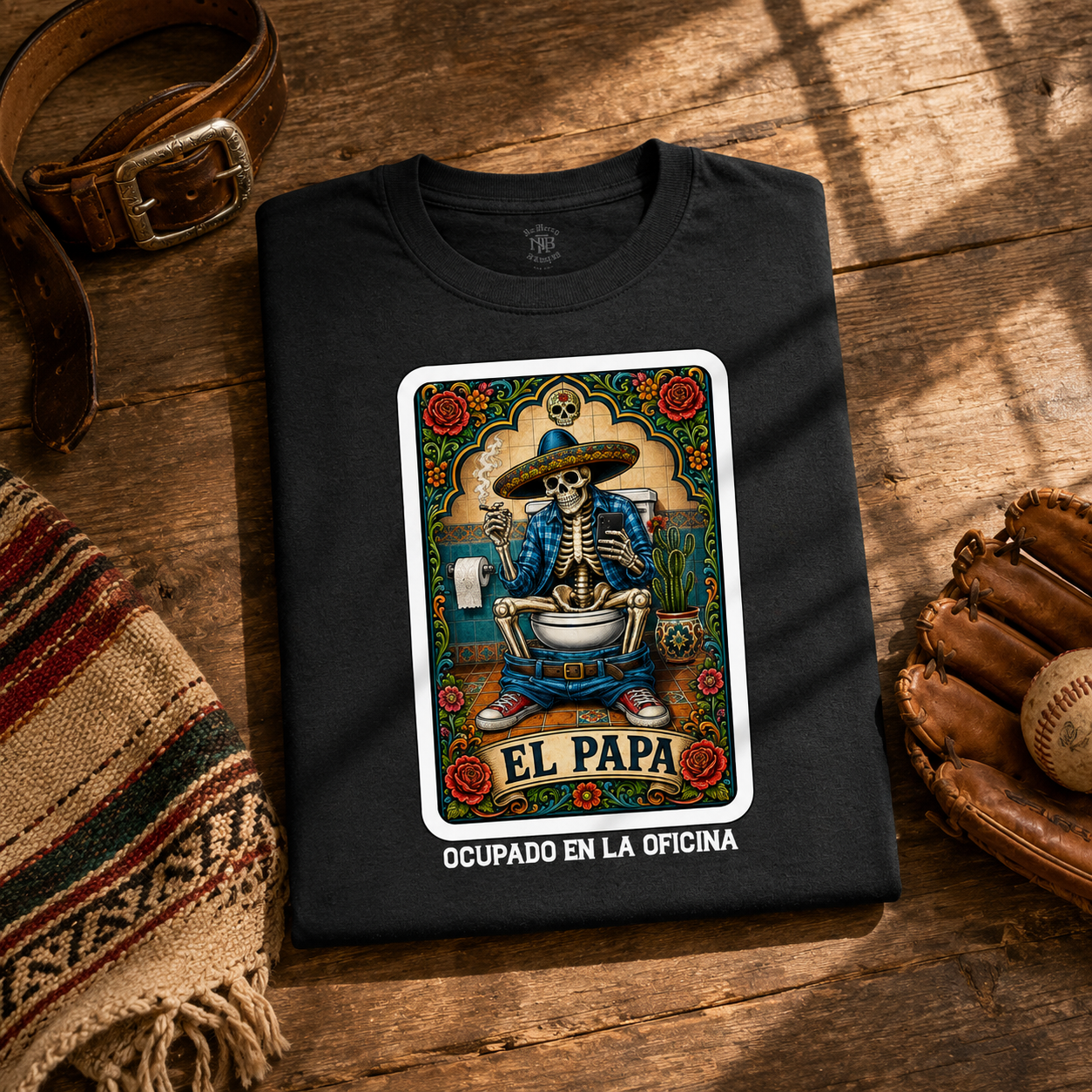 El Papa Ocupado En La Oficina Loteria T Shirt