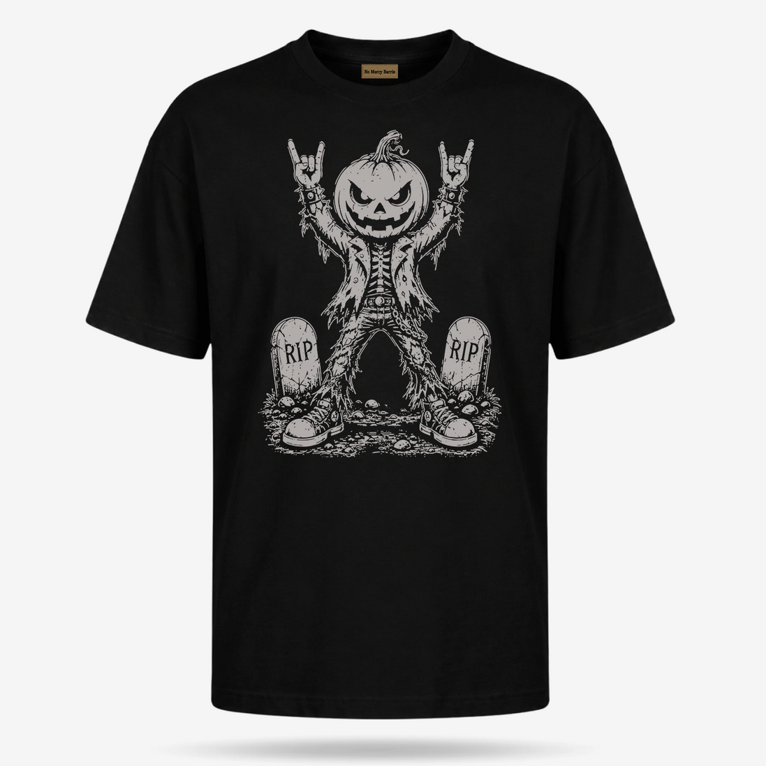 El Rocker Pumpkin King Old School T Shirt