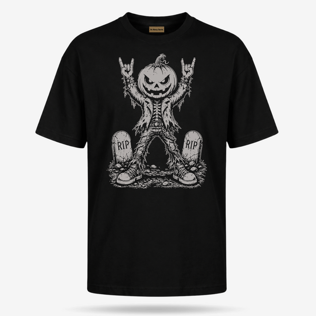 El Rocker Pumpkin King Old School T Shirt