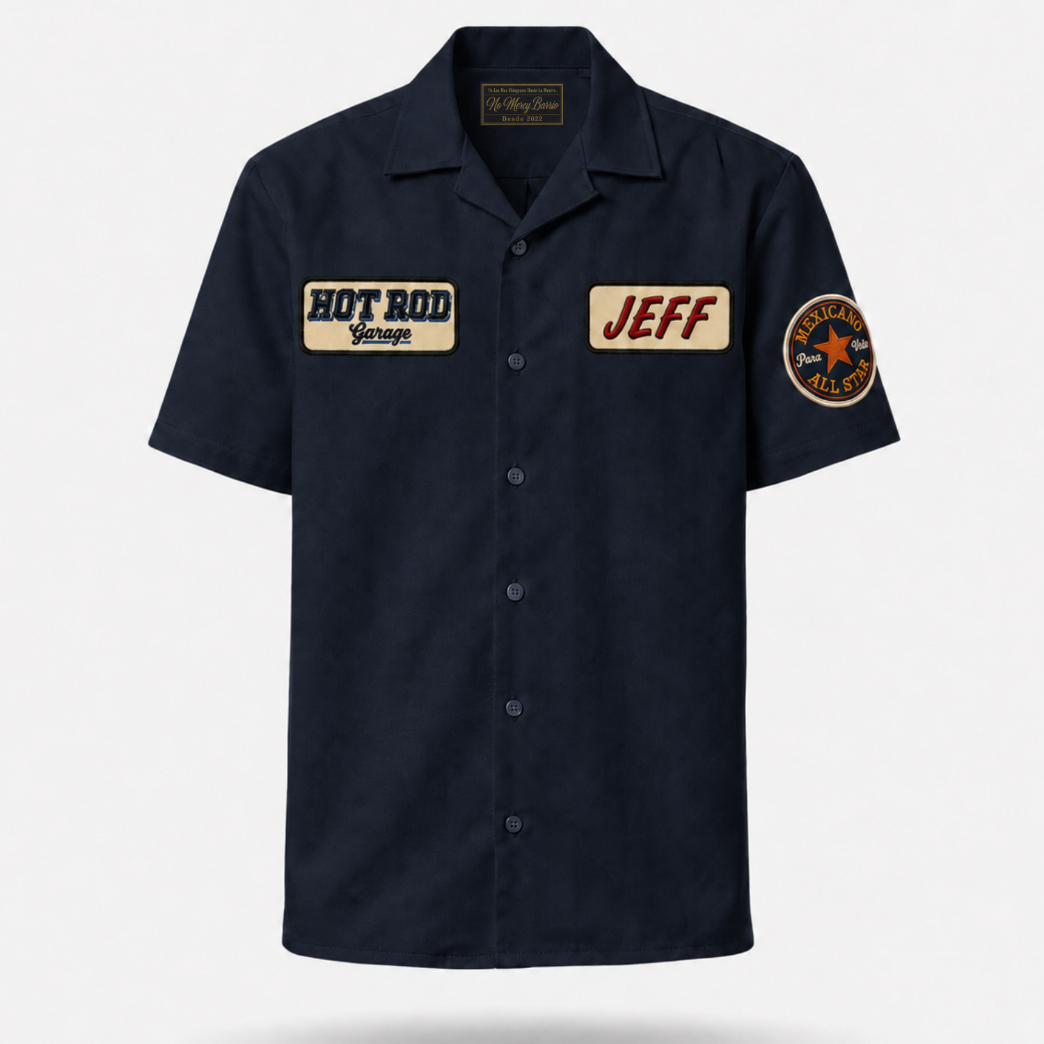 El VHot Rod Garage Guayabera Shirt