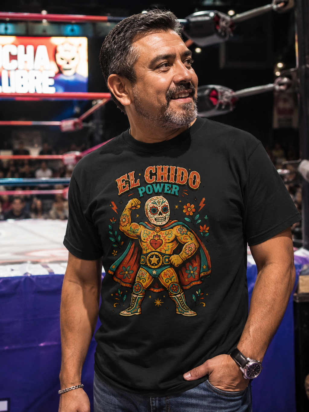 El Chido Power Luchador T Shirt