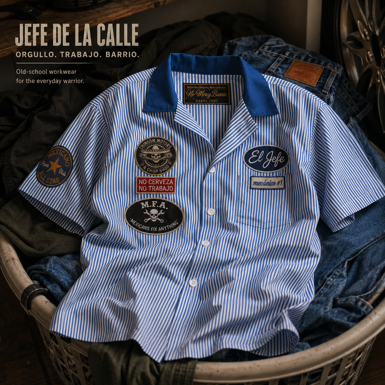 El Jefe Barrio Garage Guayabera Shirt