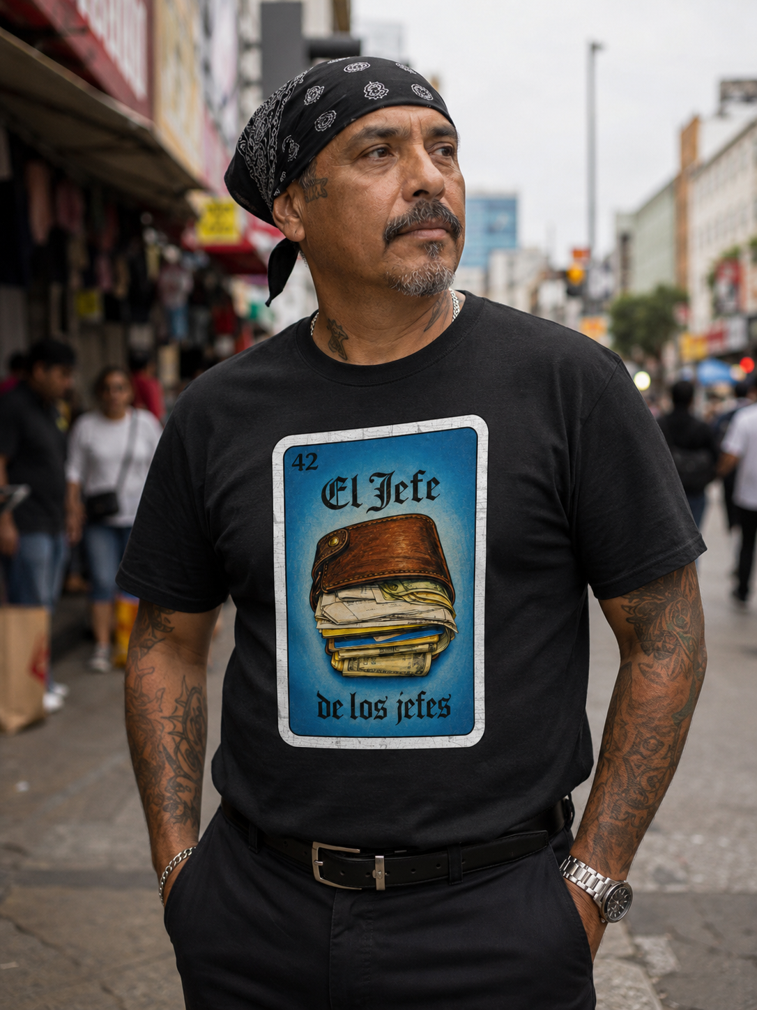 El Jefe Loteria Wallet T Shirt