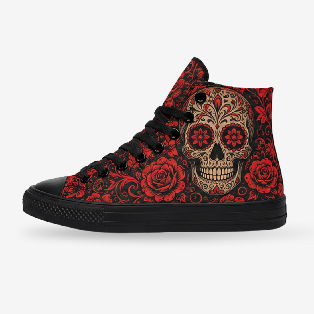 Calavera Red High Tops