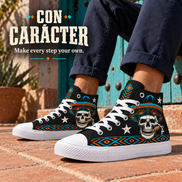El Jefe – Sombrero Skull High Tops