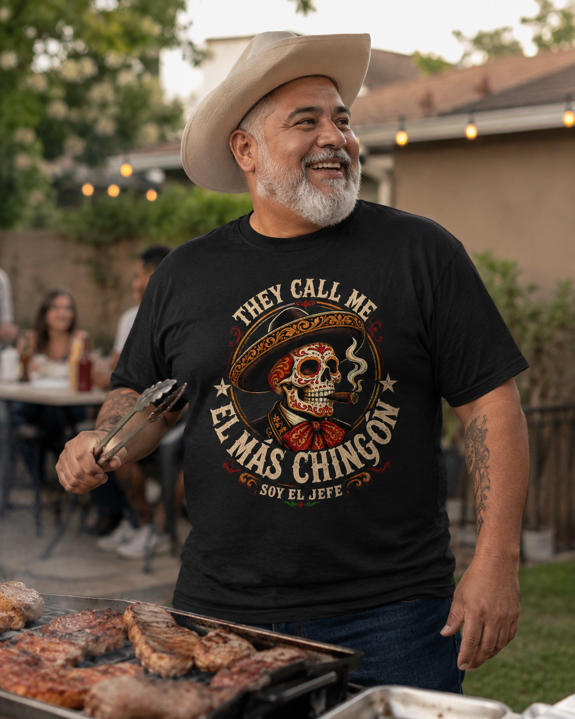 El Más Chingón El Jefe Old School T Shirt