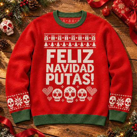 Feliz Navidad — Corazón Rebelde Knitted Sweater