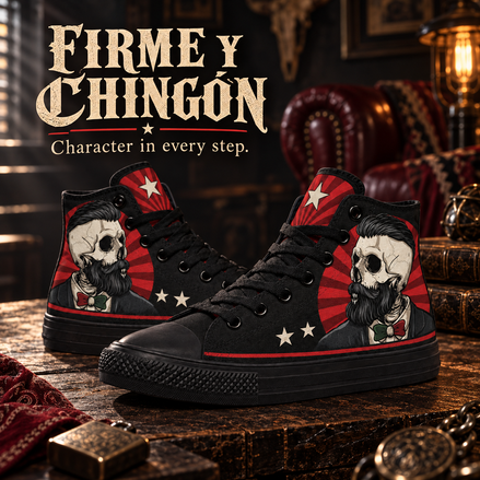 Firme y Chingón – Gentleman Skull High Tops