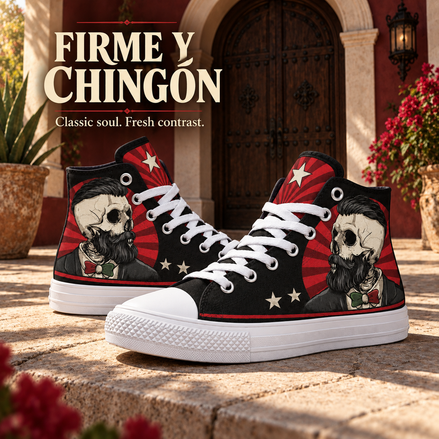 Firme y Chingón – Gentleman Skull High Tops