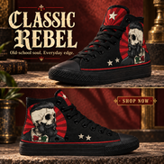 Firme y Chingón – Gentleman Skull High Tops