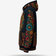 Flores Y Corazon Art De La Calle Hoodie – Noche Dorada