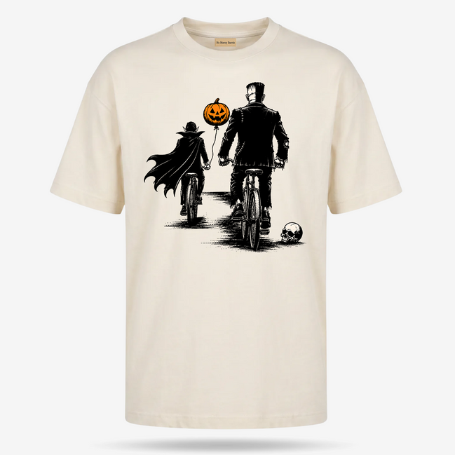 Franky And Drac Halloween Ride T Shirt