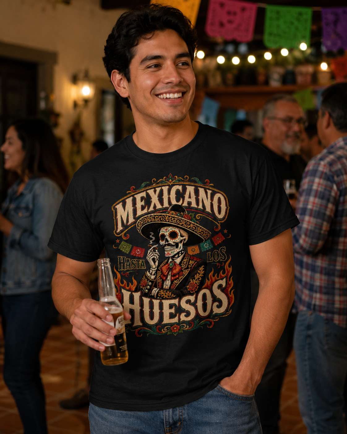 Hasta Los Huesos Calavera T Shirt