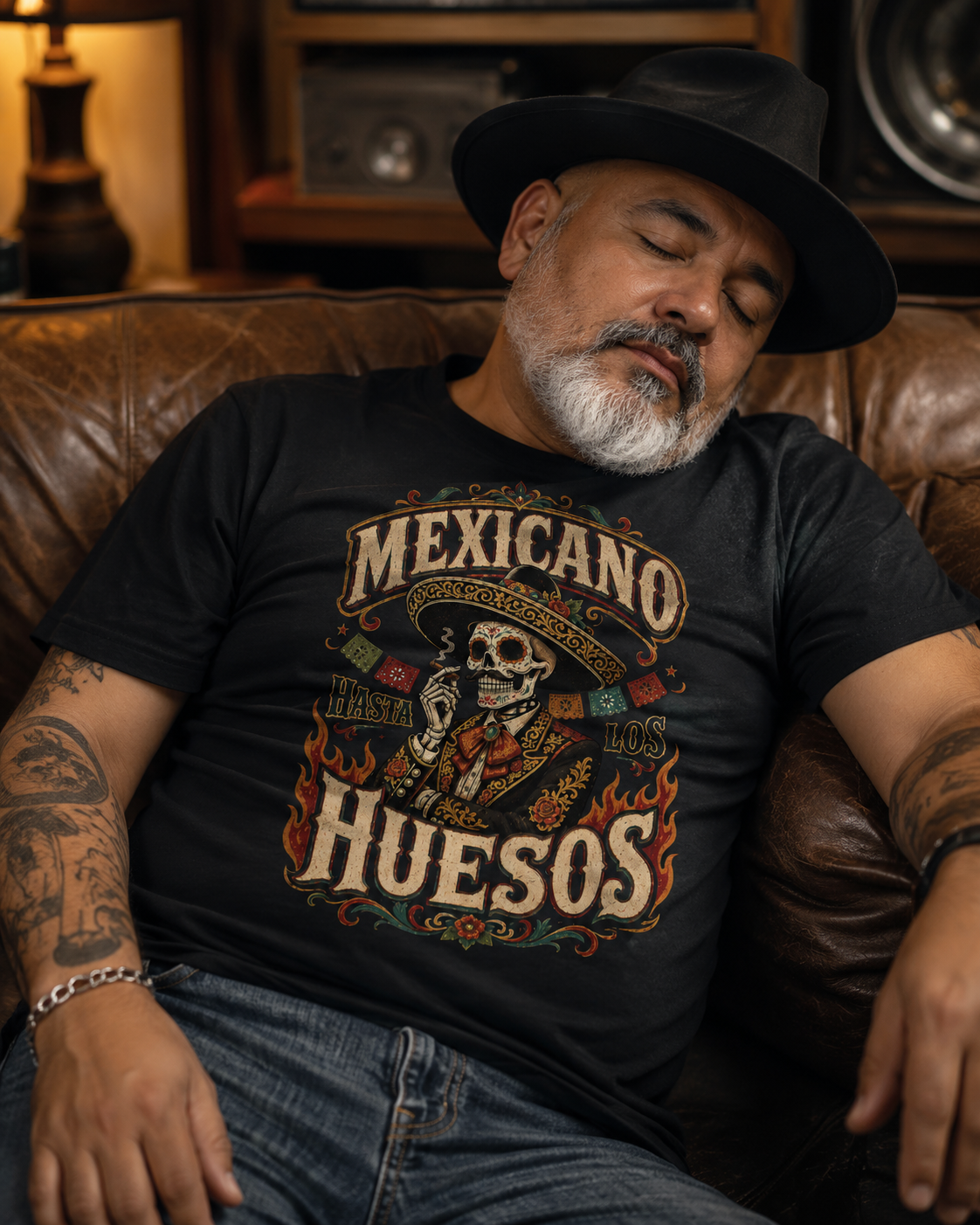 Hasta Los Huesos Calavera T Shirt