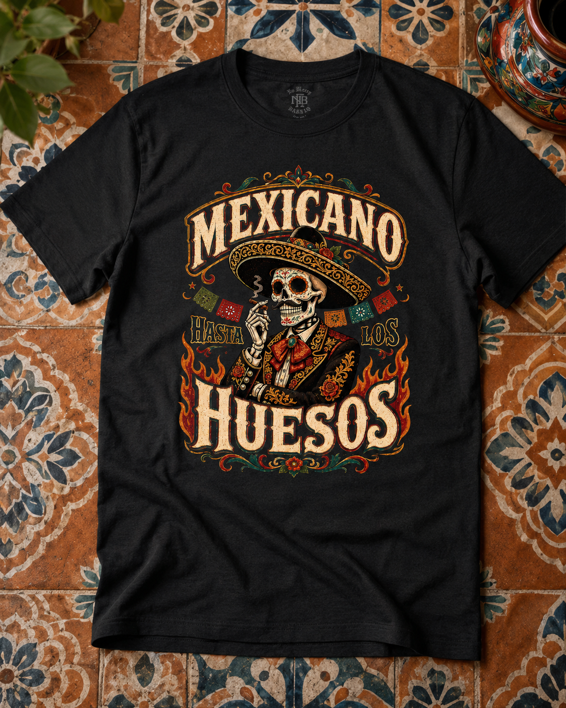 Hasta Los Huesos Calavera T Shirt
