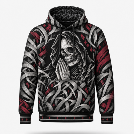 Oración entre Sombras y Letras Hoodie